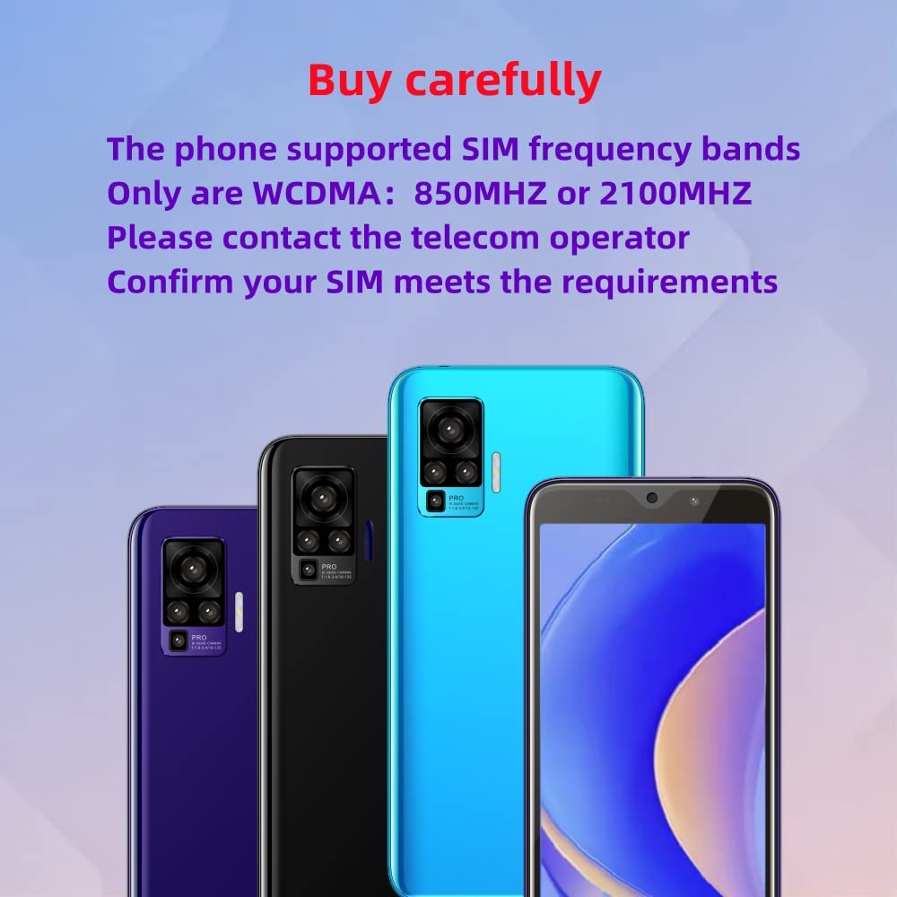 aderroo Unlocked Cell Phone，F17pro，Android Smartphone, 5.72-inch Screen，Front and Rear Cameras，1GB RAM 8GB ROM，Only Supports Dual SIM Card Frequency Band of 3GWCDMA：850/2100MHZ（Black） - Image 6